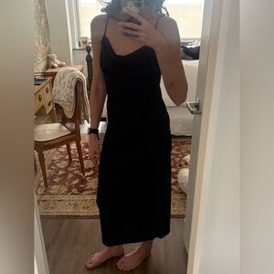 Zara One Shoulder Black Dress
